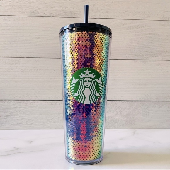 Starbucks 2020 Holiday Dark Sequin Tumbler - Picture 1 of 6